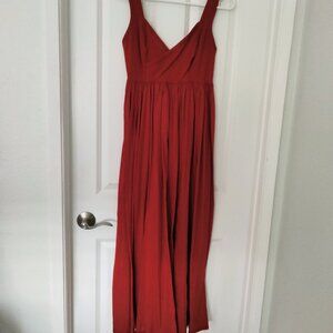 Maxi Summer Dress - RED - soft cotton